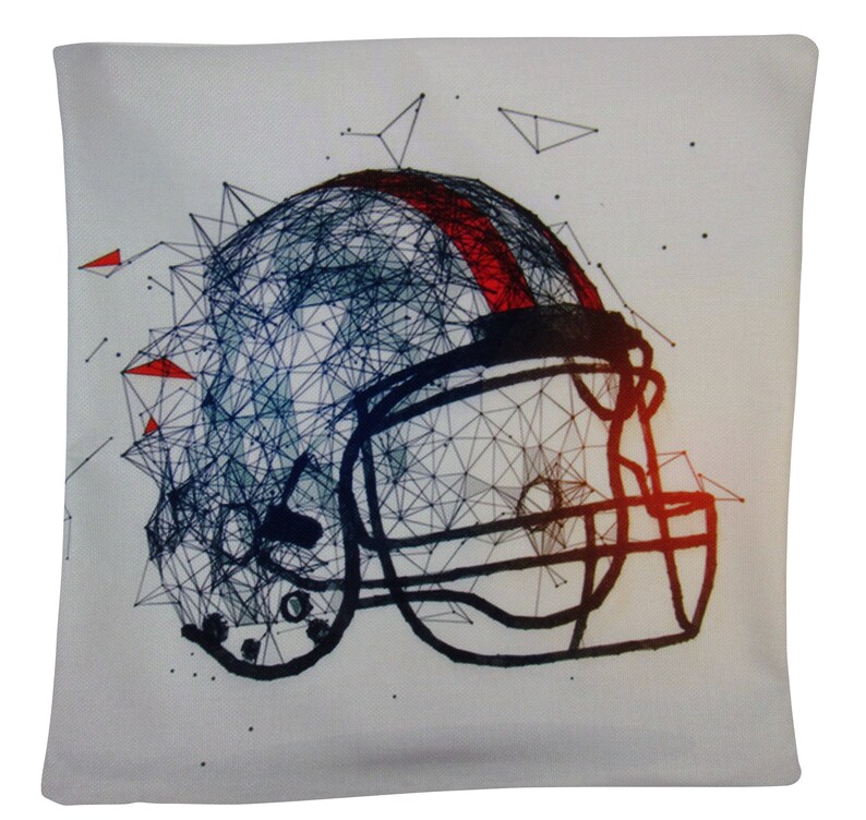 Football Helmet Football Fabric Football Decor Football Etsy