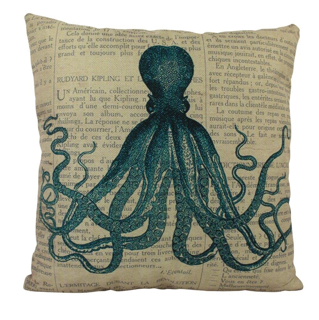 octopus throw pillow
