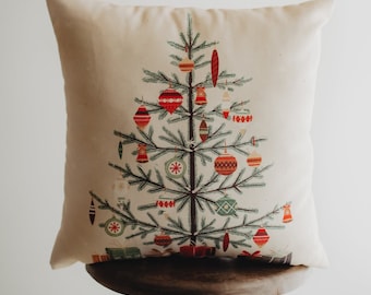 Nordic Pine Christmas Tree | Throw Pillow | Thank you Gift | Teacher Gift | New Home Gift | Grandma Gift | Mom Gift | Rustic Farmhouse Decor