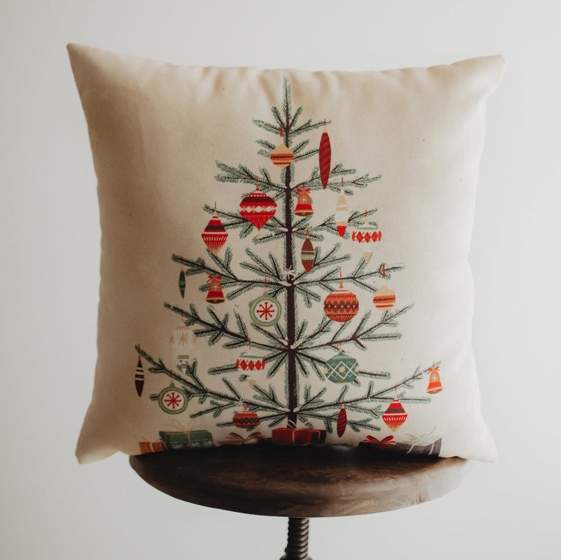Nordic Pine Christmas Tree | Throw Pillow | Thank you Gift | Teacher Gift | New Home Gift | Grandma Gift | Mom Gift | Rustic Farmhouse Decor 