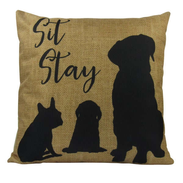 Sit Stay Pillows - Etsy