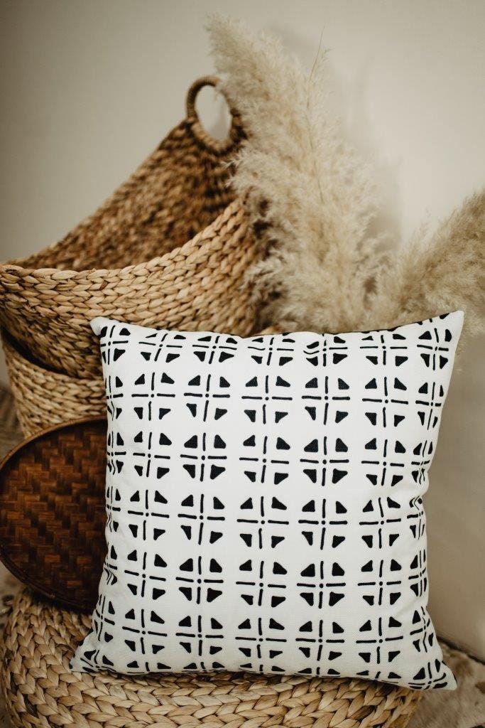 Mudcloth Pillow Covers Black and White Mudcloth Pillow Etsy