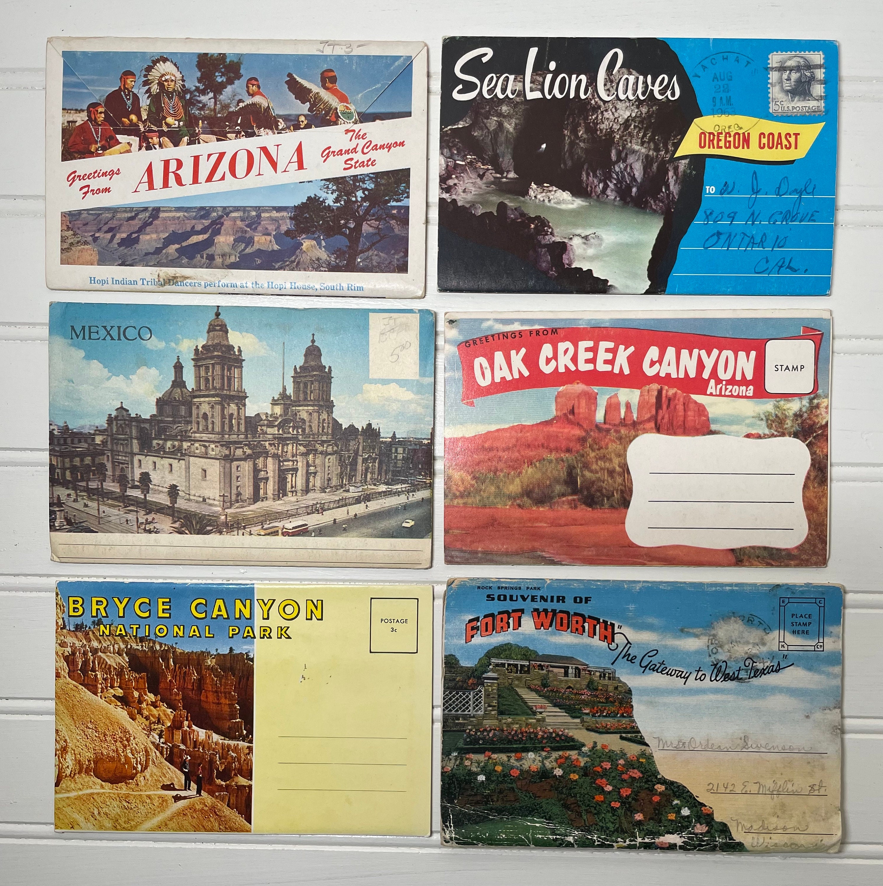 Vintage Post Cards Souvenir Packs Post Card Collection - Vintage