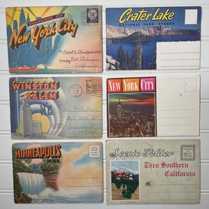 Vintage Post Cards Souvenir Packs Post Card Collection - Vintage Travel Postcard Souvenir Booklets - 20 Booklets Total! - 1940s to 1960s