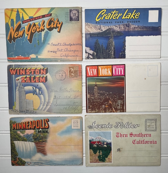 Vintage Post Cards Souvenir Packs Post Card Collection - Vintage