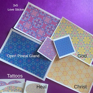 Claymonics Sacred Geometric stickers & Temporary tattoos