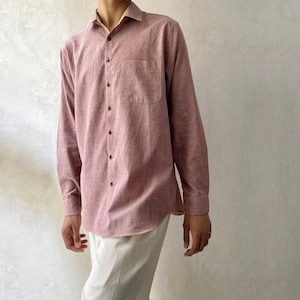 Men's Organic Cotton Classic Shirt, Handwoven, Natural Dyes, Ready to Ship image 1