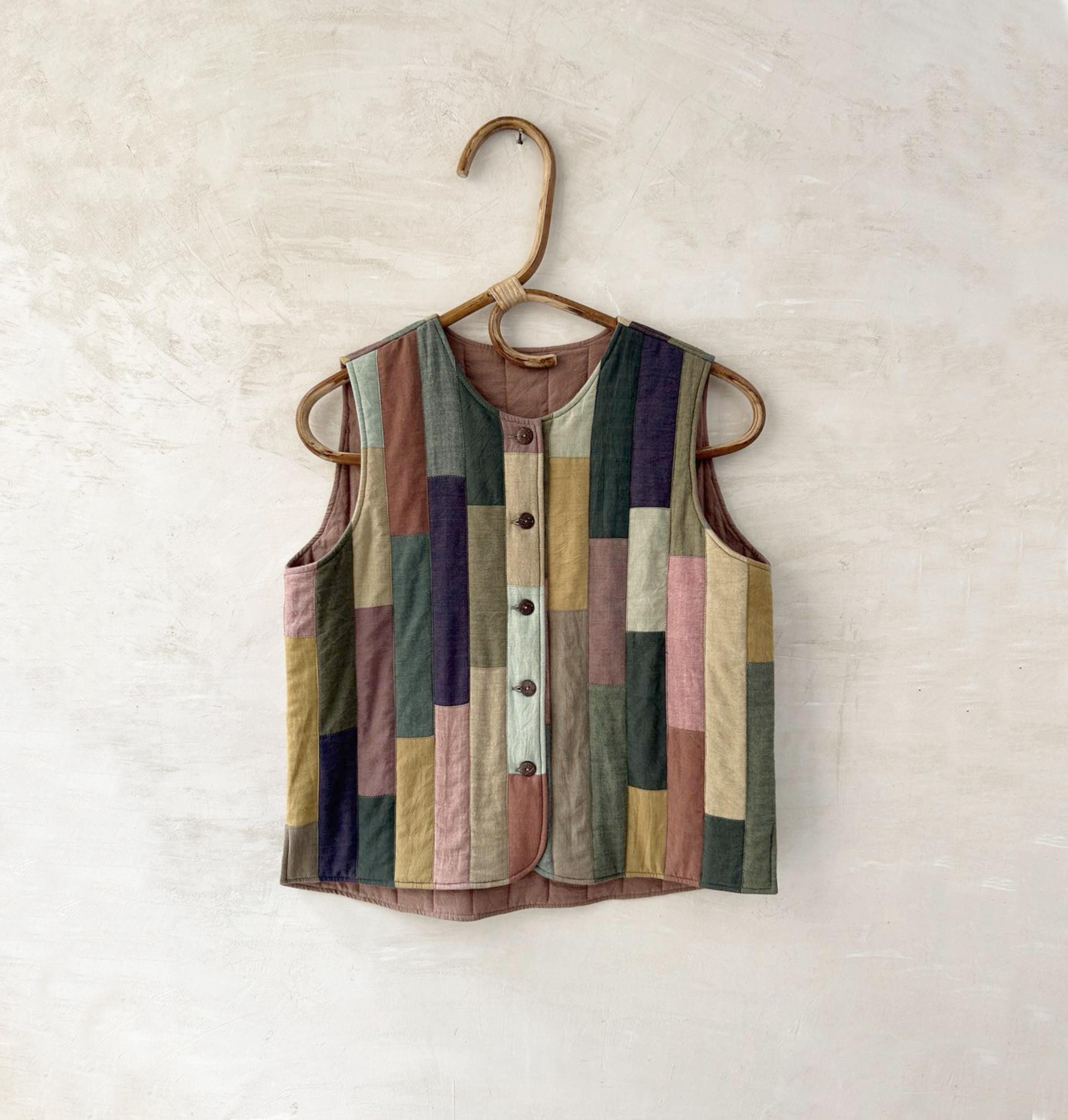 トップス COLOR BLOCK VEST Color Block Vest - Etsy Canada