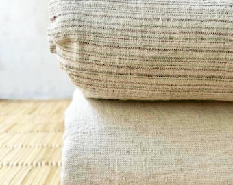 Handwoven Hemp Cotton Stripe Fabric: Natural Dyes, Garment Material - Nepal
