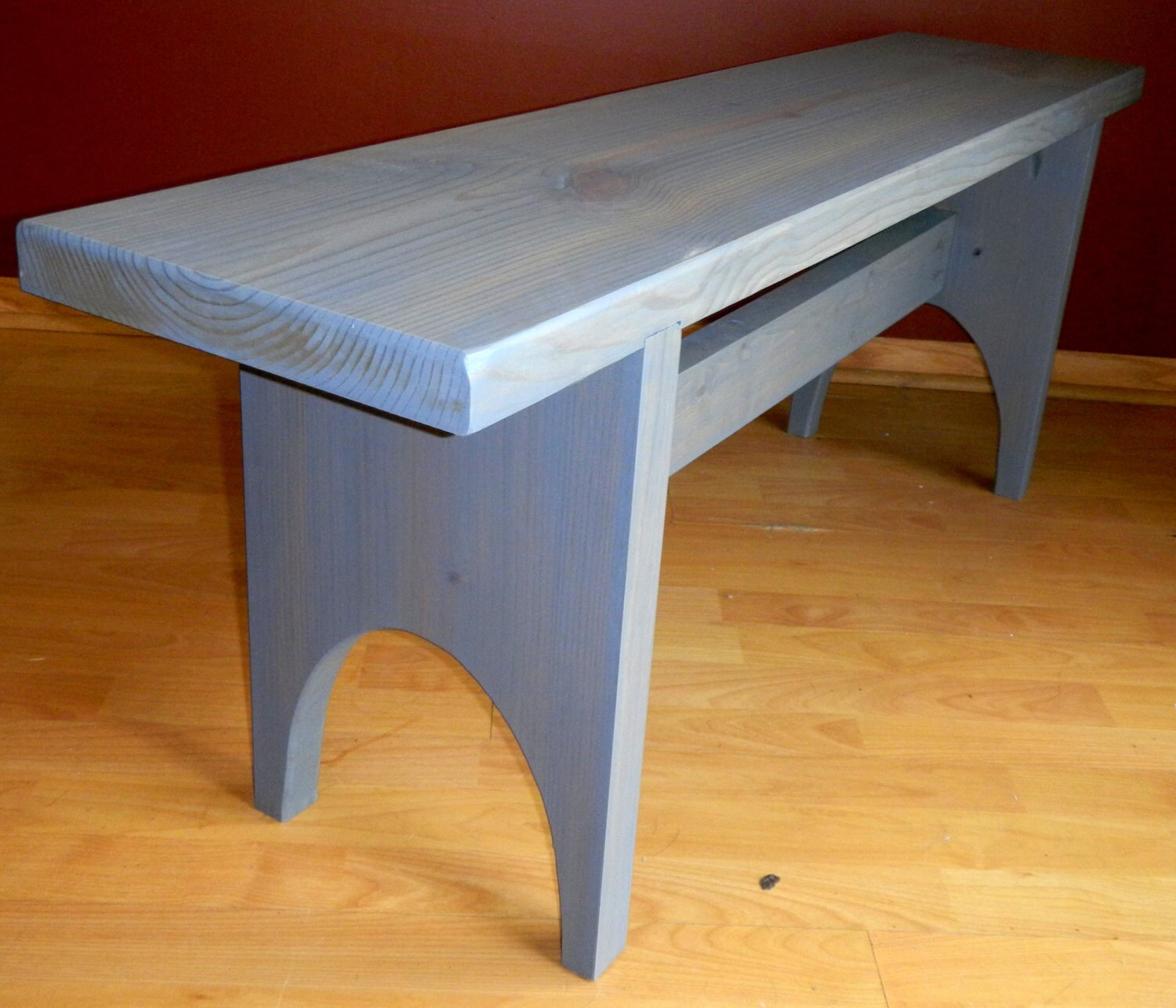 Shaker Style Pine Bench Etsy