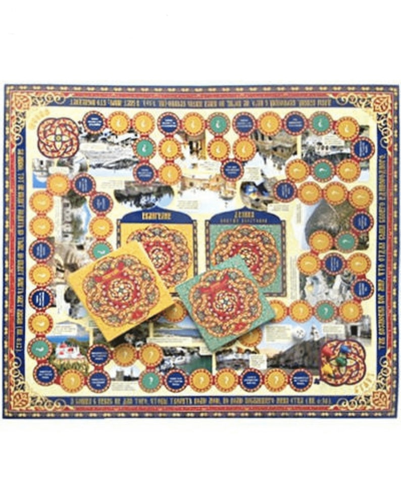 Kids Board game quiz Light Christ Russian Orthodox game Etsy