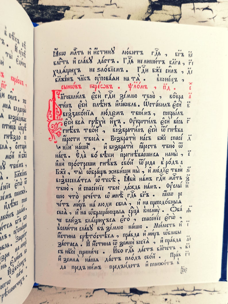 Old Believers Psalter Orthodox prayer book Psalmbook Etsy