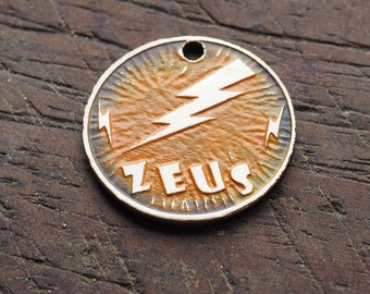 Custom Engraved Brass Pet Tag: Bone Round Dog/Cat ID Tag