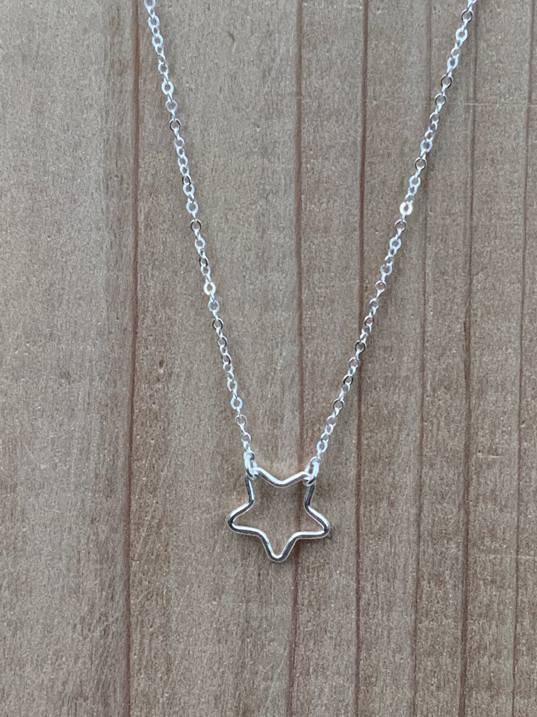 Stars Silver Sterling Silver Star Necklace: Minimalist Celestial Jewelry - Etsy