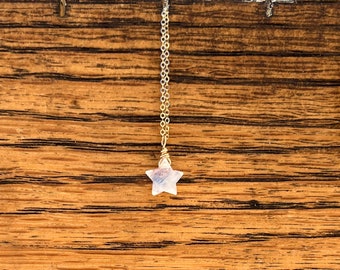 Moonstone Star Necklace
