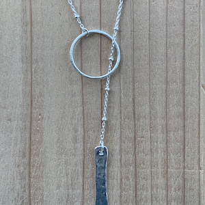 Silver Lariat Necklace