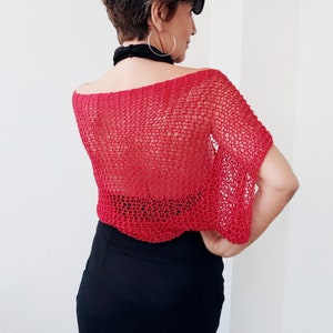 Womens red shrug cheap