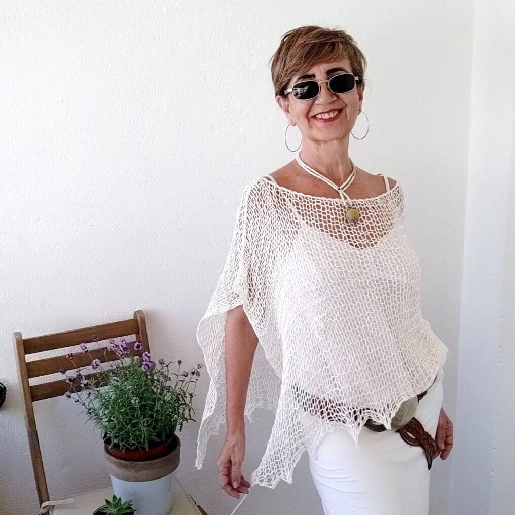 Sequin Poncho - Etsy