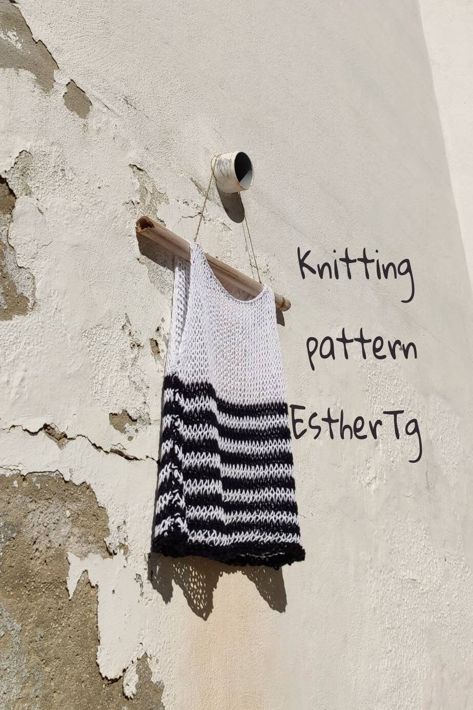 PDF Knitting Patterns Tank Top Pattern Knitting Patterns for Etsy UK