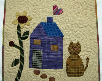 Folk Art Applique Quilt Pattern
