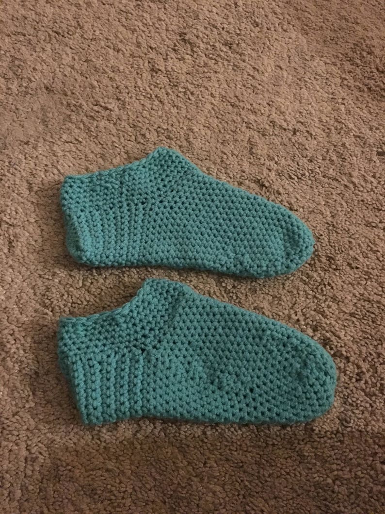Hand made crocheted bed socks image 1