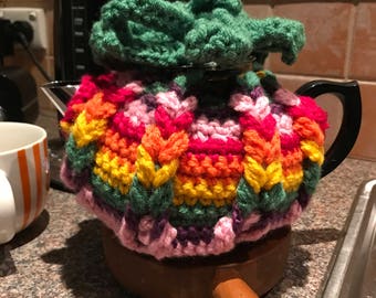 Hand made crocheted tea pot cozy