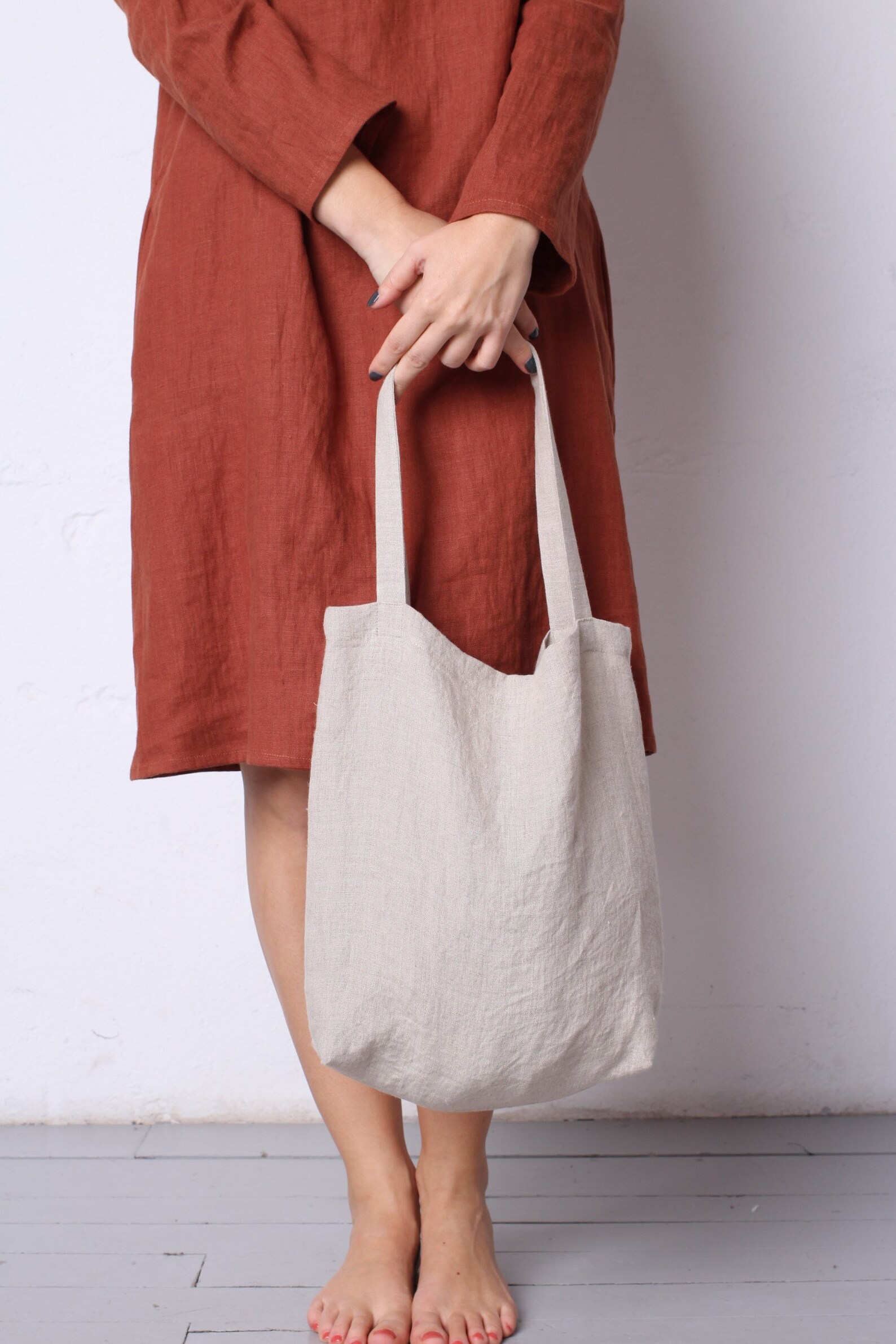 Curated visual reference: Zero Waste Shopping Bag Pattern Reference: Washable Zero Waste Shopping Bag Linen Tote Bag Striped