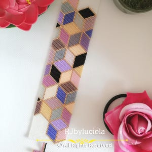 Too Many Blocks Peyote Pattern | Bracelet PDF pattern | seed bead pattern | peyote beaded pattern | peyote beaded pattern