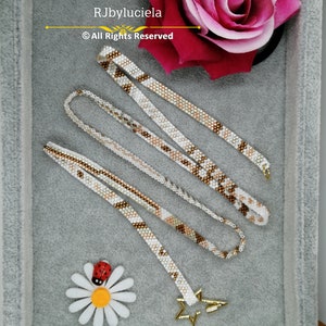 Wikkel rond 1,2,3 peyote-patroon - even tellen | PDF-patroon armband | rocaillepatroon | peyote-kralenpatroon | peyote