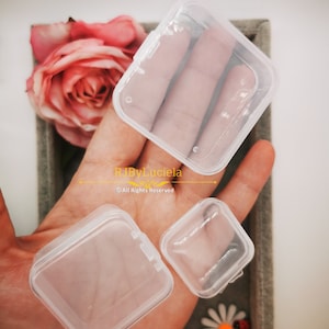 Kleine opbergdoos | doos voor kralen | ringendoos | sieradenbenodigdheden |kralen sieraden maken | doos voor accessoires | doorzichtige containers