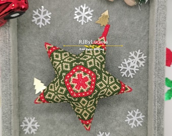 Winter Sweater Star Tutorial- English | peyote star | 3d peyote star | beaded star pattern | Peyote star patterns