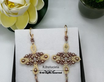 Tutorial Eternity Cross Earnings Tutorial - Engels | oorbellen met kralen | kralen oorbellen tutorial | oorbellen patroon
