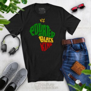 Educated Black King - Black Man Gift - Black History - Educated Black Father Gift - African American HBCU Student Gift