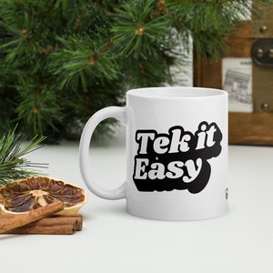 Jamaicaanse gift, Tek It Easy Mug, Jamaicaanse Trots, Trots Jamaica