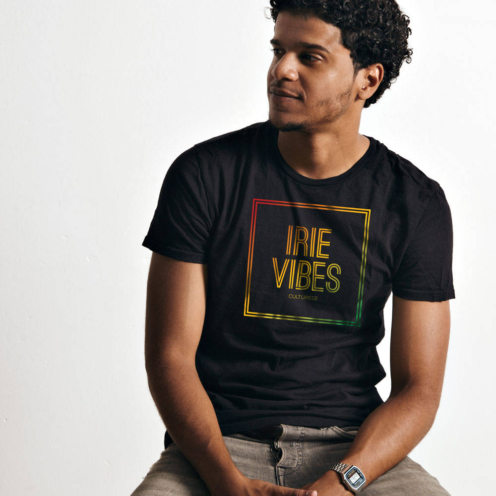 JAMAICA SINCE 1962. GOOD VIBES PULLOVER- BLACK main image 1