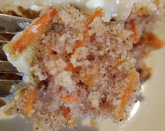 Carrot cake - moist and delicious cake with cream cheese frosting, made to order