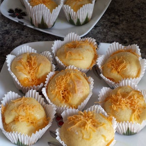 Ensaymada Cheesy sweet muffins A Filipino sweet bread, made to order image 6