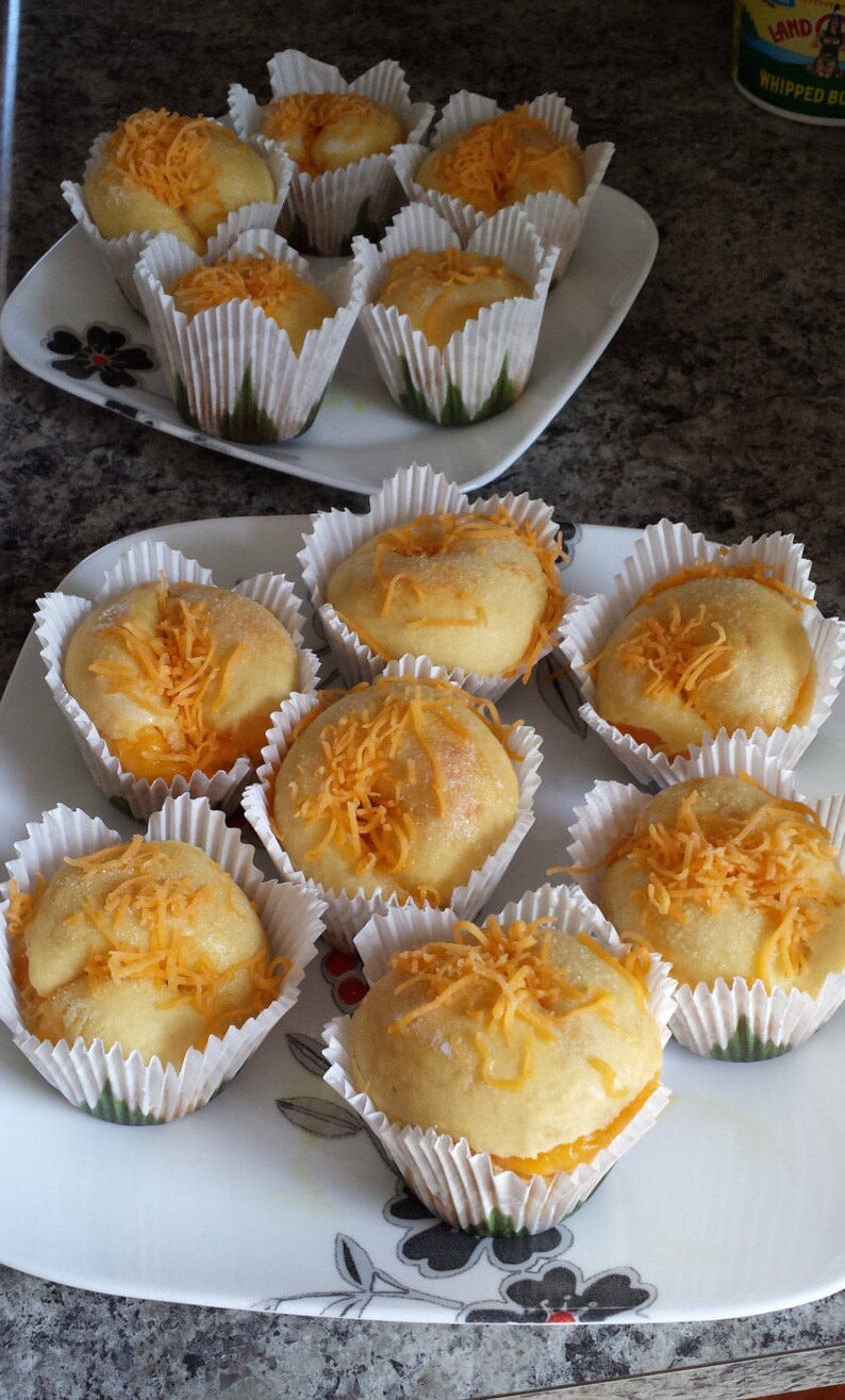 Ensaymada Cheesy sweet muffins A Filipino sweet bread, made to order image 6