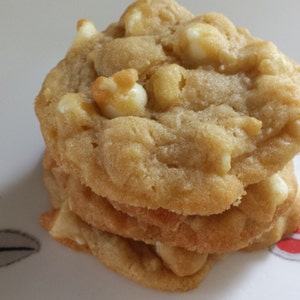 White Chocolate Macadamia Nut Cookies, soft and chewy, made to order