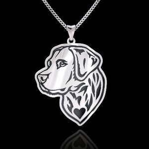 Handmade Labrador Retriever Jewelry Sterling Silver Pendant Necklace. Great for all the Dog, Puppy, and Animal Lovers