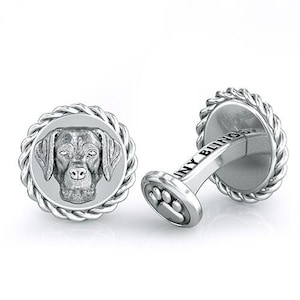 Labrador retriever breed dapper cufflinks