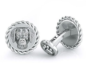 Labrador retriever breed dapper cufflinks