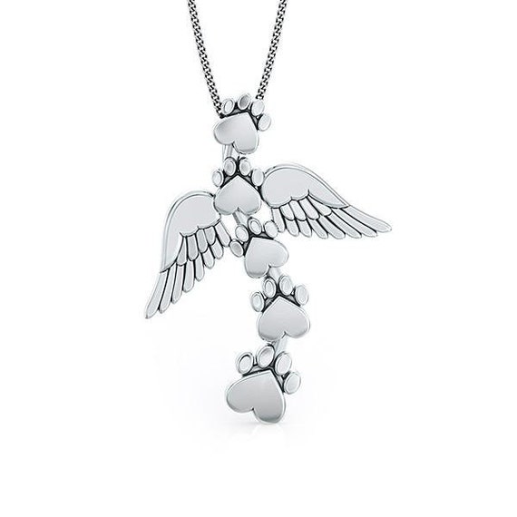 Sterling Silver Heavens Paws Pendant