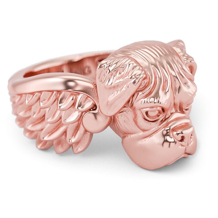 Boxer Breed Angel Wings Memorial Ring for All Pet and Animal Lovers - Etsy