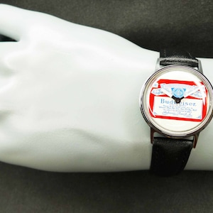 Timex Sprite Budweiser Beer 1970&#39;s Manual Watch