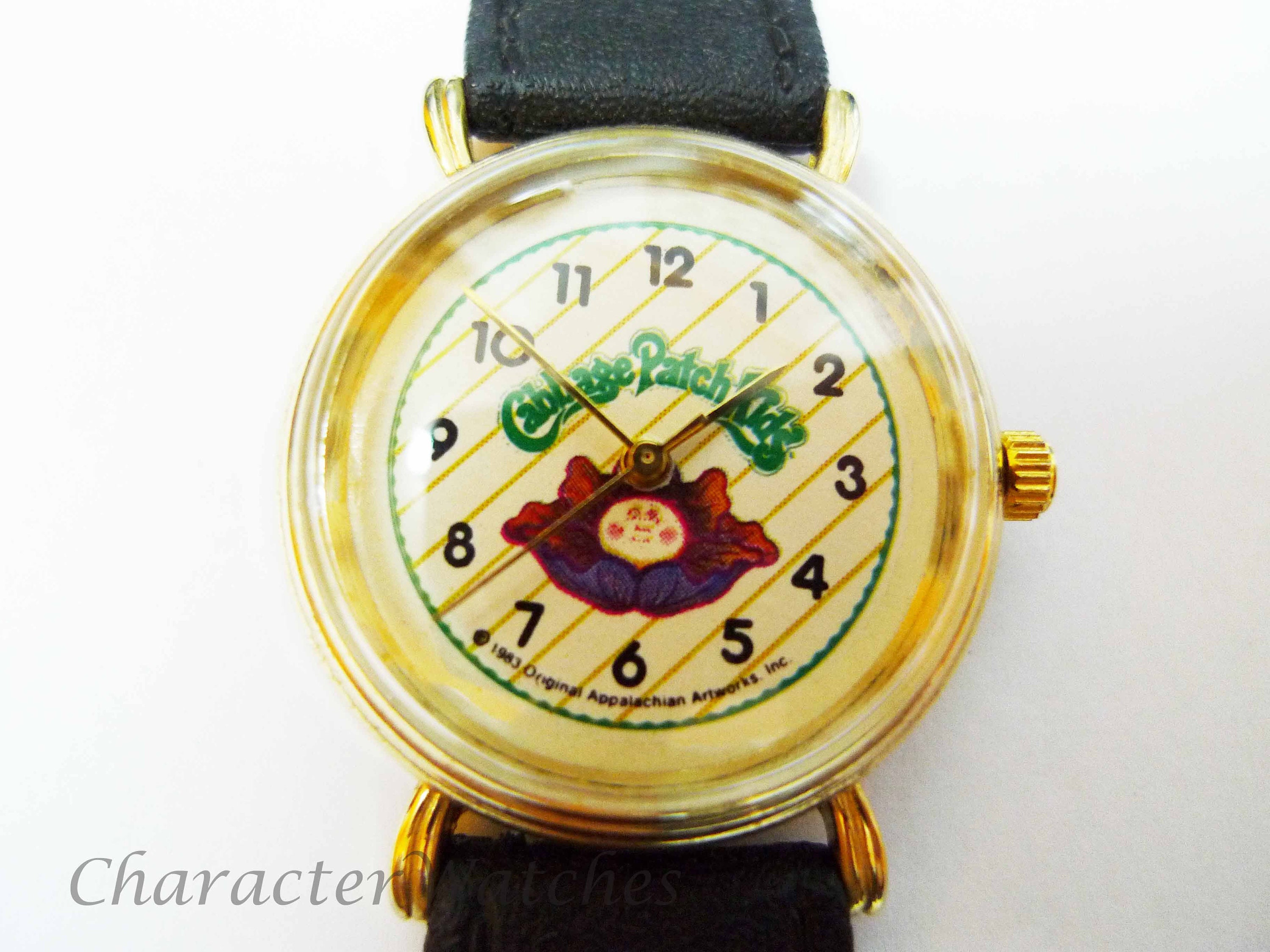 VTG Quemex Gold Dial Watch with Olive Green Leather Strap QUEMEX VINTAGE WATCH | Mercari main image 2