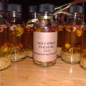 Holy Spirit Psalm Oil - One Ounce Bottle - New Item!