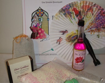 Erzulie's Bain de Rose Deluxe Vodou Bath Kit