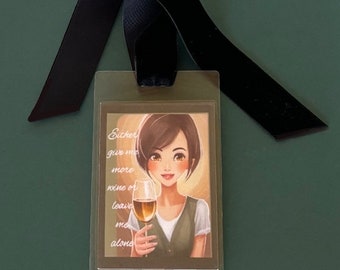Funny Wine Bottle Tag - Gift Tag