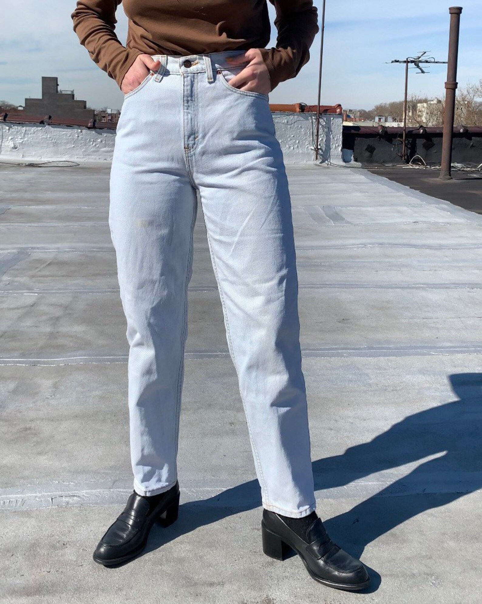 levis 521 high waisted jeans